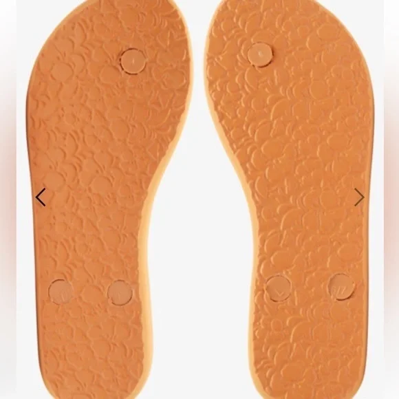 EUC  WOMENS ROXY ORANGE SIZE 7 FLIP FLOPS SANDALS​​​​​​​ - Picture 6 of 6